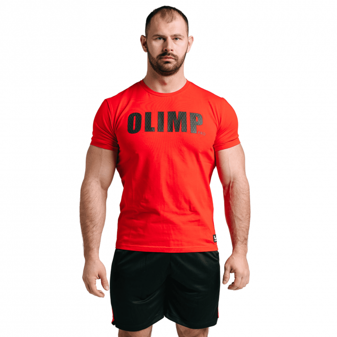 T-shirt homme Olimp - Men T-Shirt Grip Pro rouge
