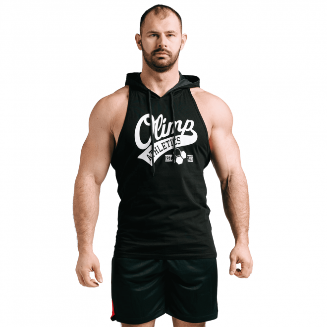 T-shirt d'entraînement à capuche homme Olimp - Men Stringer Hoodie Athletics noir