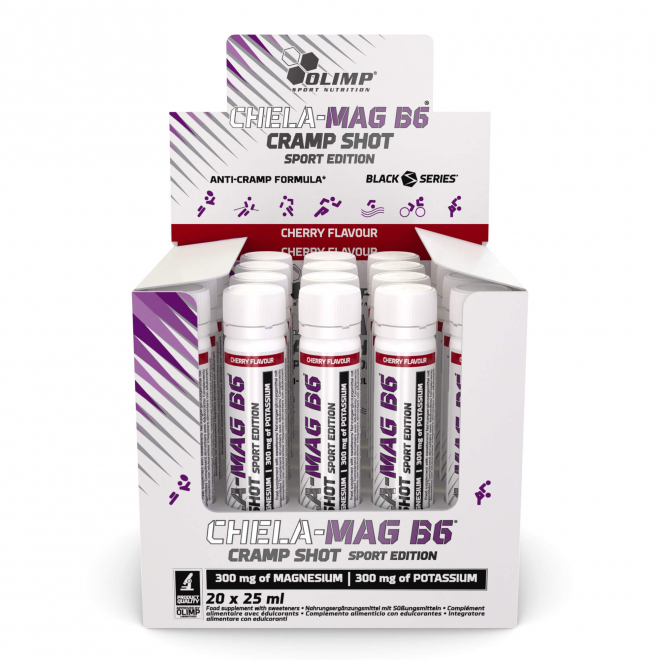 Olimp-Chela-MagB6-Cramp-Shot-Sport-Edition-25-ML-Ampoulle-Cherry-Flavour